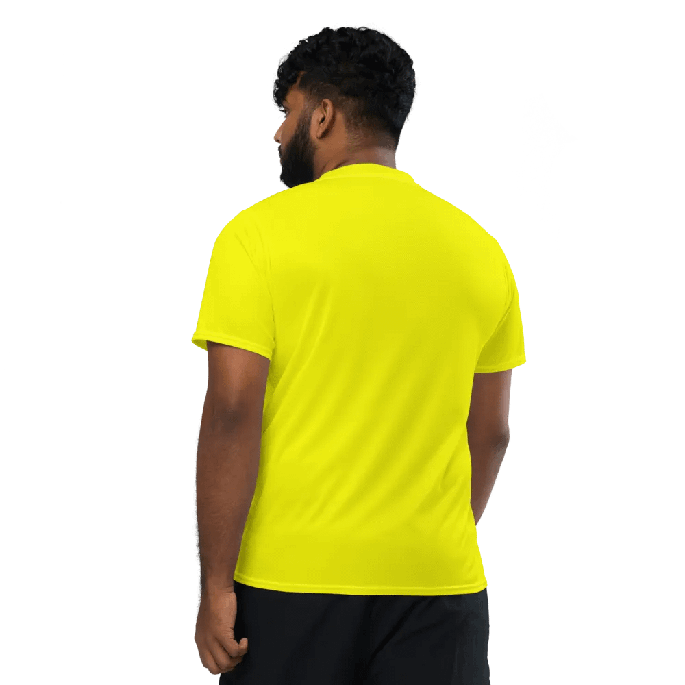 Bright Yellow Unisex Sports Jersey product image (3)