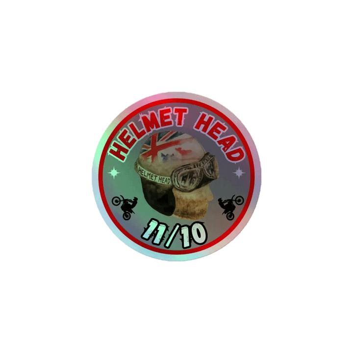 Helmet Head 11/10 Sticker product image (1)