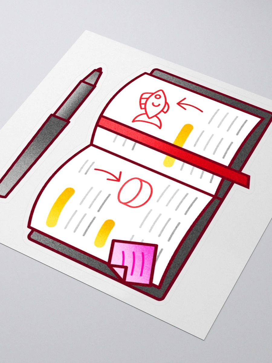 Notebook & Pen Sticker product image (3)