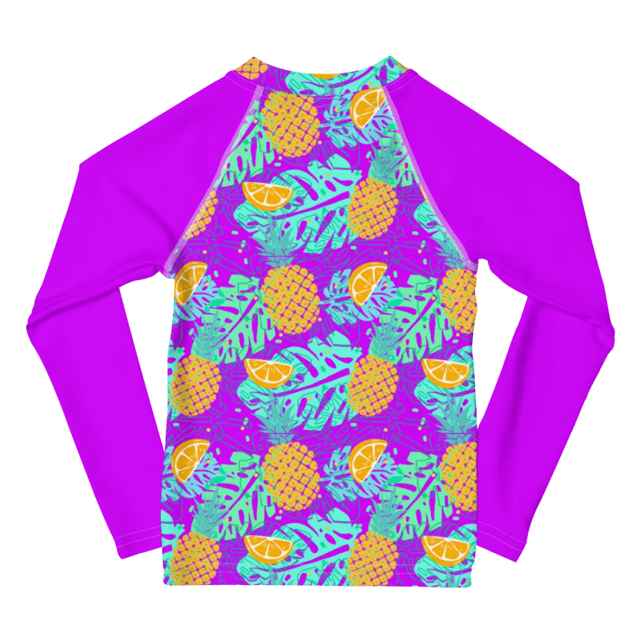 Tropical Citrus Splash Kids Rash Guard product image (4)