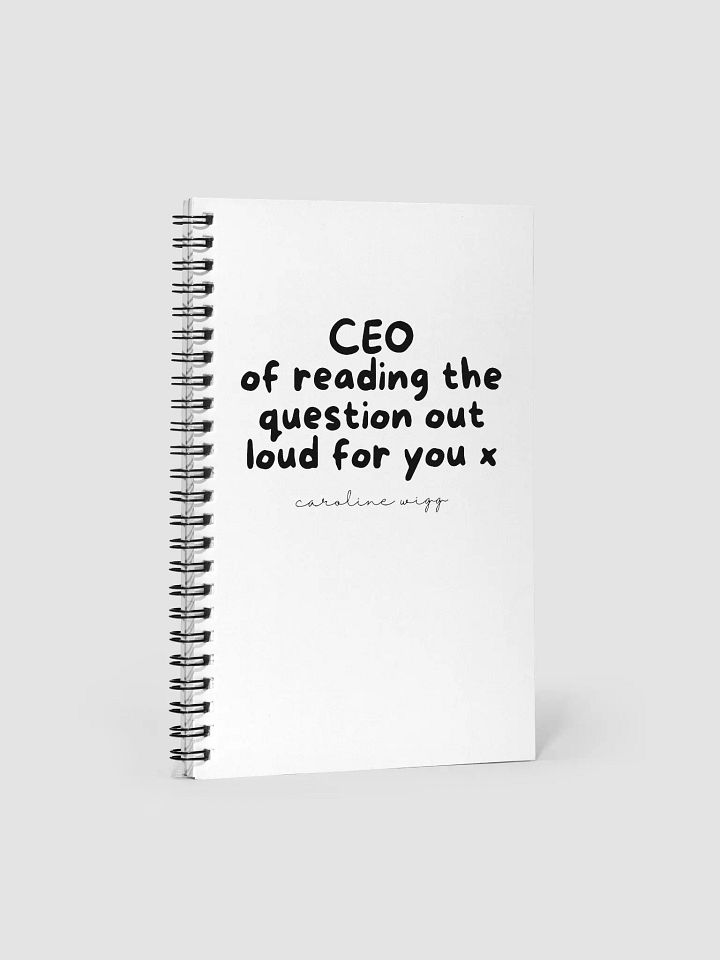 Reading The Question Aloud Notebook product image (1)