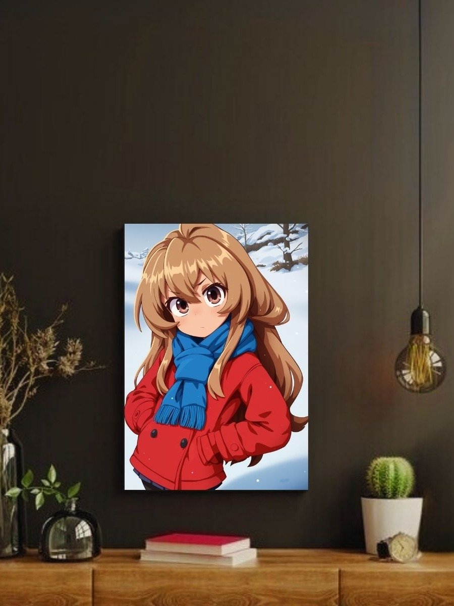 Toradora Taiga Winter Snow Tsundere – Glossy 8x10 Metal Print product image (2)