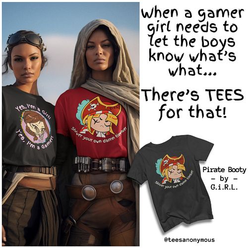 Shop now - https://teesanonymous-shop.fourthwall.com
Gamer girls, you know, sometimes you've just got to let the boys know! 
...