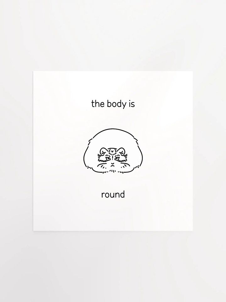 The Body Is Round - Matte Poster product image (1)