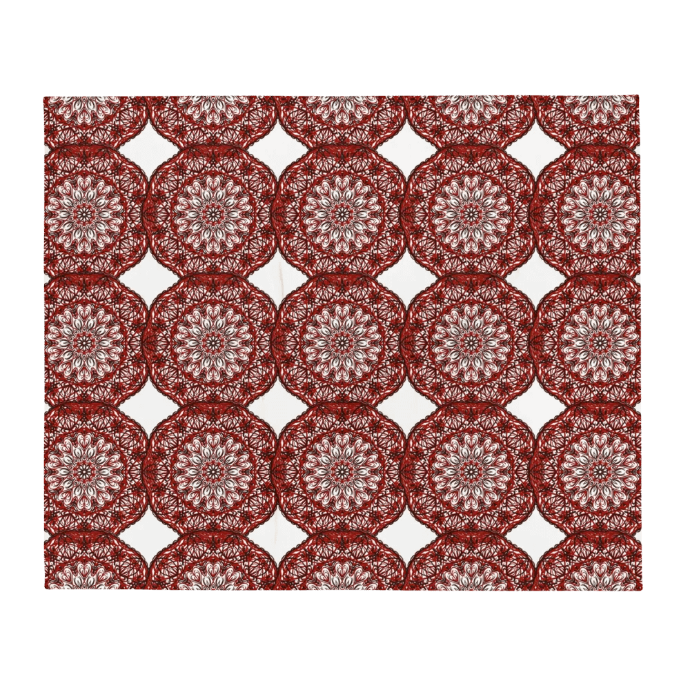 Lace of Crimson Throw Blanket product image (5)