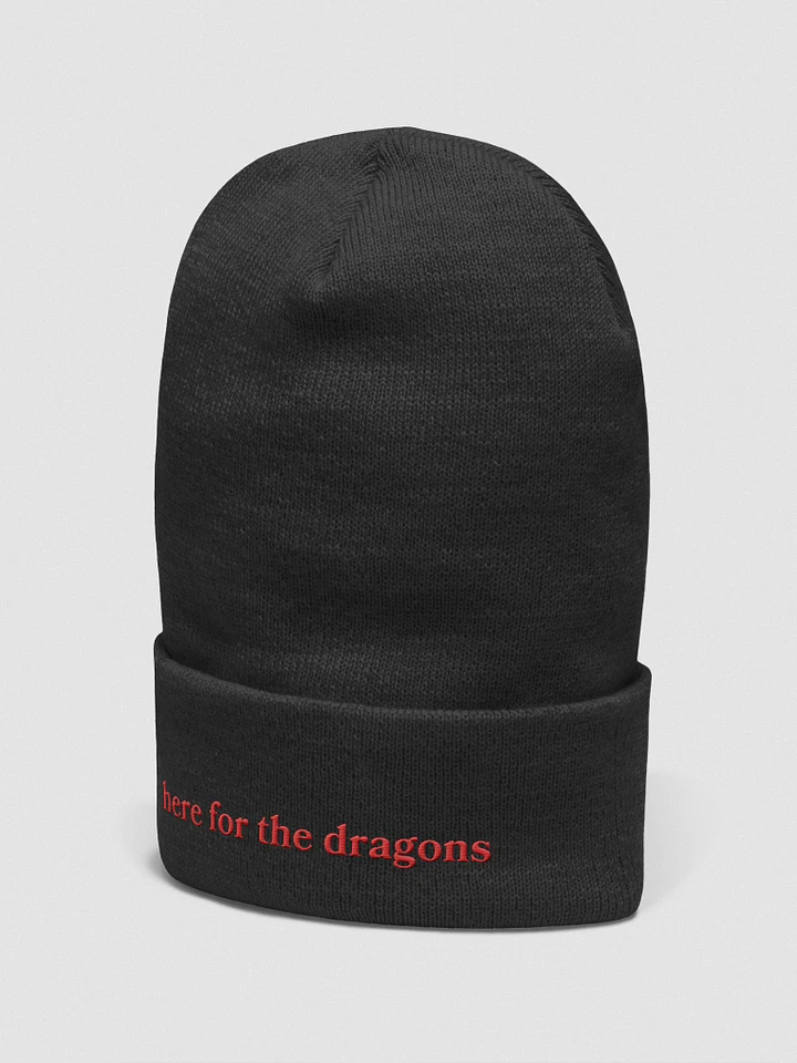 Here For The Dragons Embroidered Beanie product image (5)