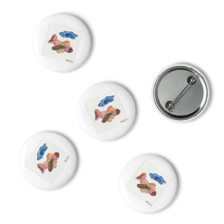 Kid Airplane (Set of Pin Buttons) product image (2)