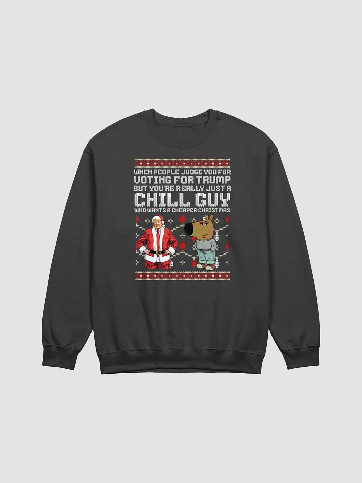 I VOTED FOR TRUMP CHILL GUY UGLY CHRISTMAS SWEATER UNISEX PATRIOTIC GIFT FOR AMERICANS product image (2)