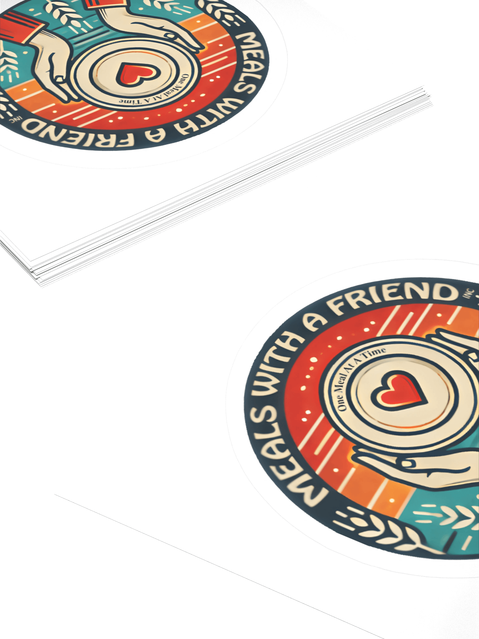 Meals with a Friend – “One Meal at a Time” Sticker product image (11)
