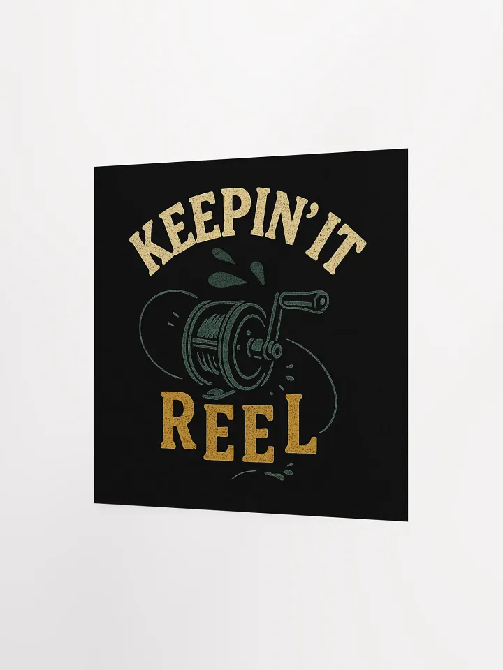 Keepin' It Reel Vintage Poster – Funny Fisherman Wall Art product image (9)