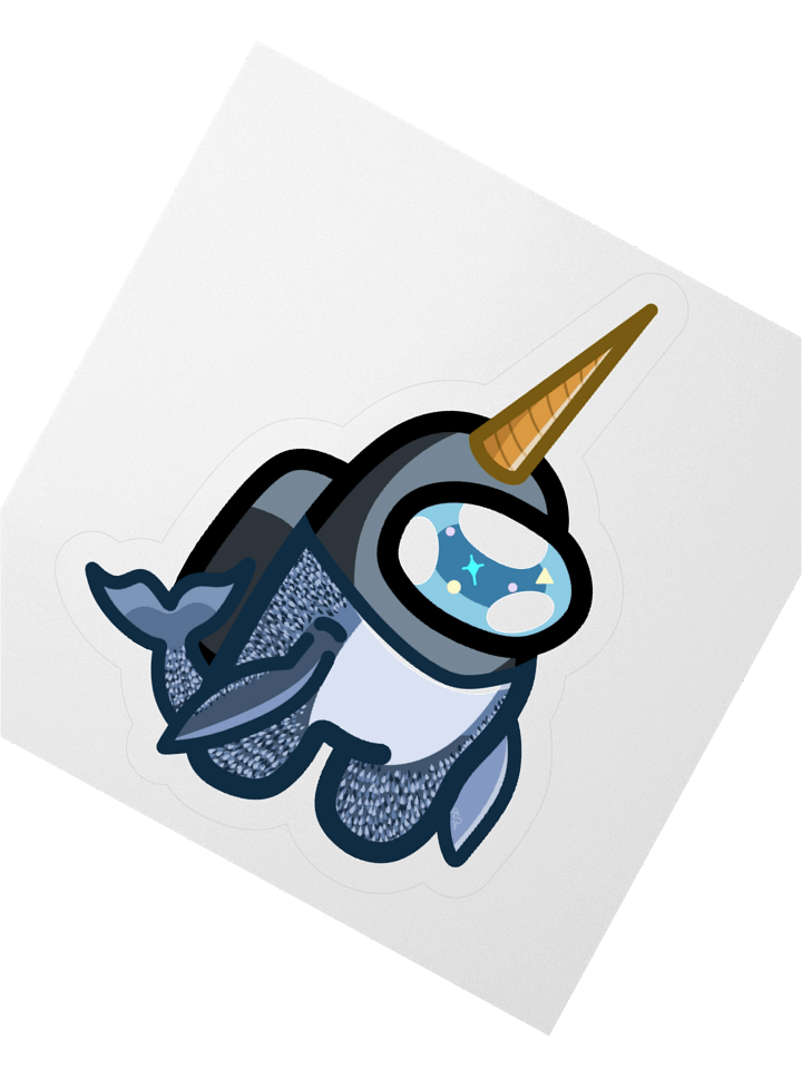 Narwhal Bean Body Sticker product image (4)