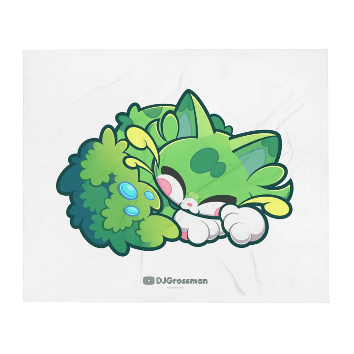 Sleeping Chloe • Throw Blanket (White) product image (1)