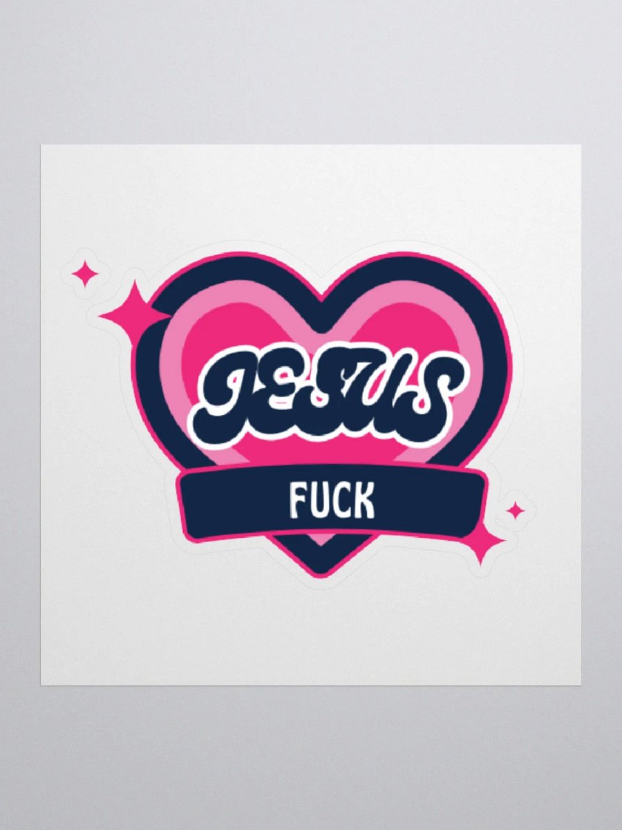 J*sus F*ck Kiss Cut Sticker Set product image (1)