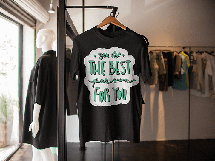 You Are The Best Person Black Unisex T-Shirt product image (2)