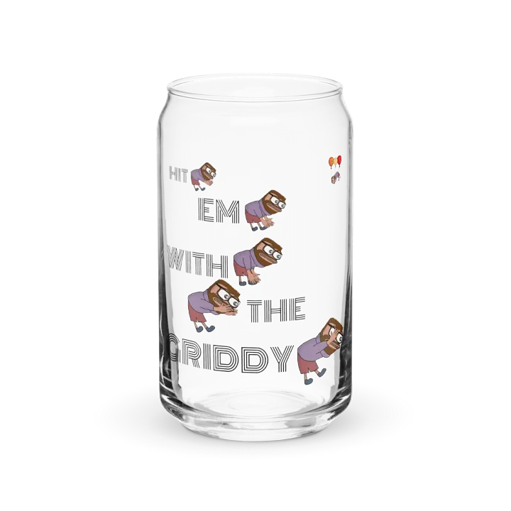 A can shaped glass filled with griddies product image (2)