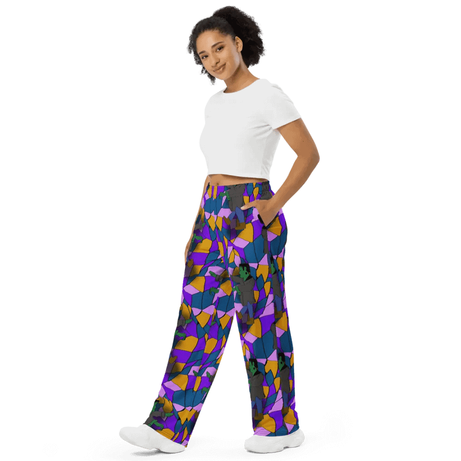 Frankenstein Pattern Wideleg Pants product image (4)