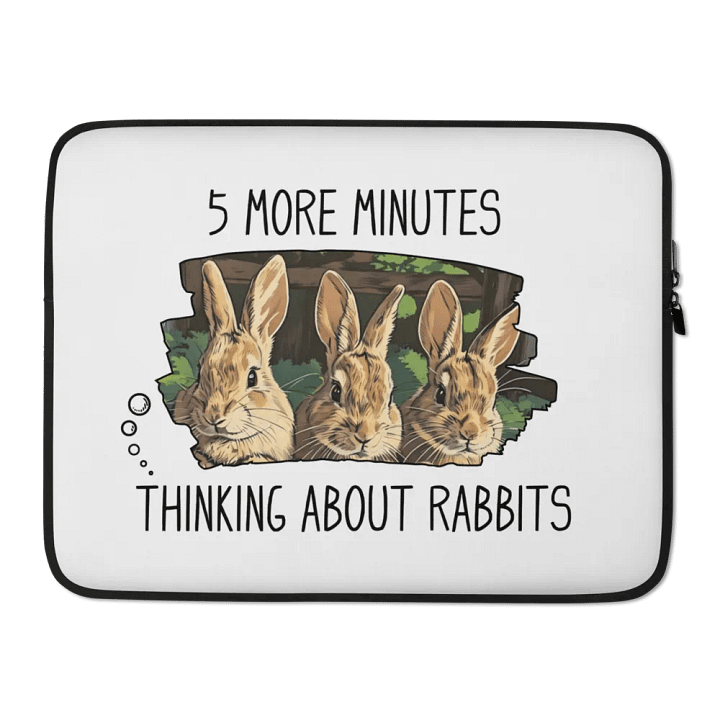 Funny Rabbits Laptop Sleeve product image (2)