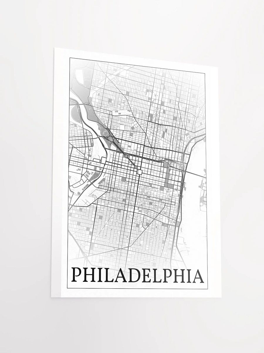 Philadelphia, Pennsylvania, USA, city map print product image (11)