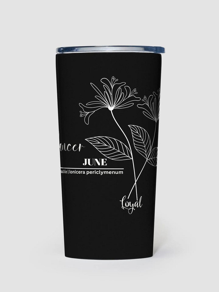 June Birth Month Tumbler, Cancer Zodiac, Honeysuckle Flower product image (1)