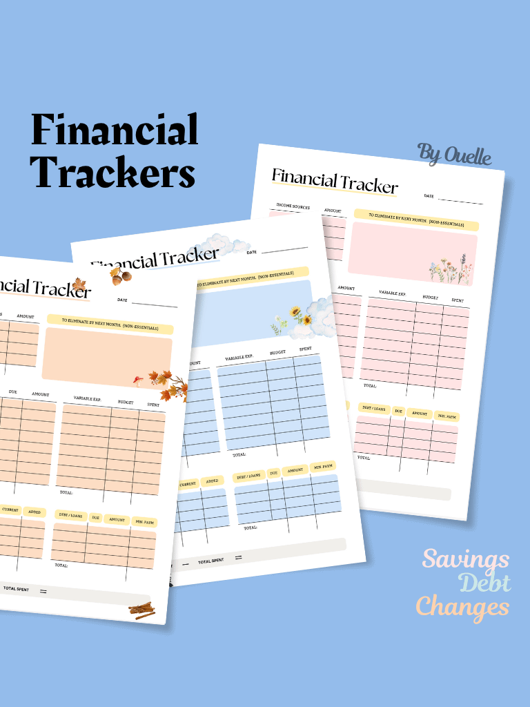 4 𝘚𝘦𝘢𝘴𝘰𝘯𝘴: Budget Planner — Printable & Digital Spreadsheet (PDF & Template) product image (1)