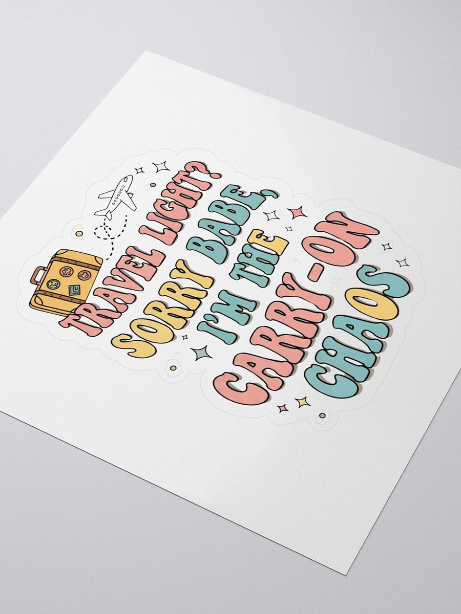 Vacation Mode Sticker – Carry-On Chaos Fun product image (3)