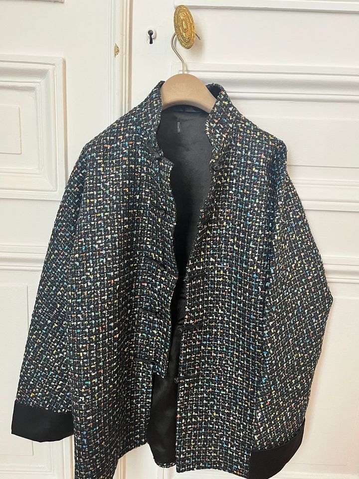 Midnight Tweed Mandarin Jacket product image (1)