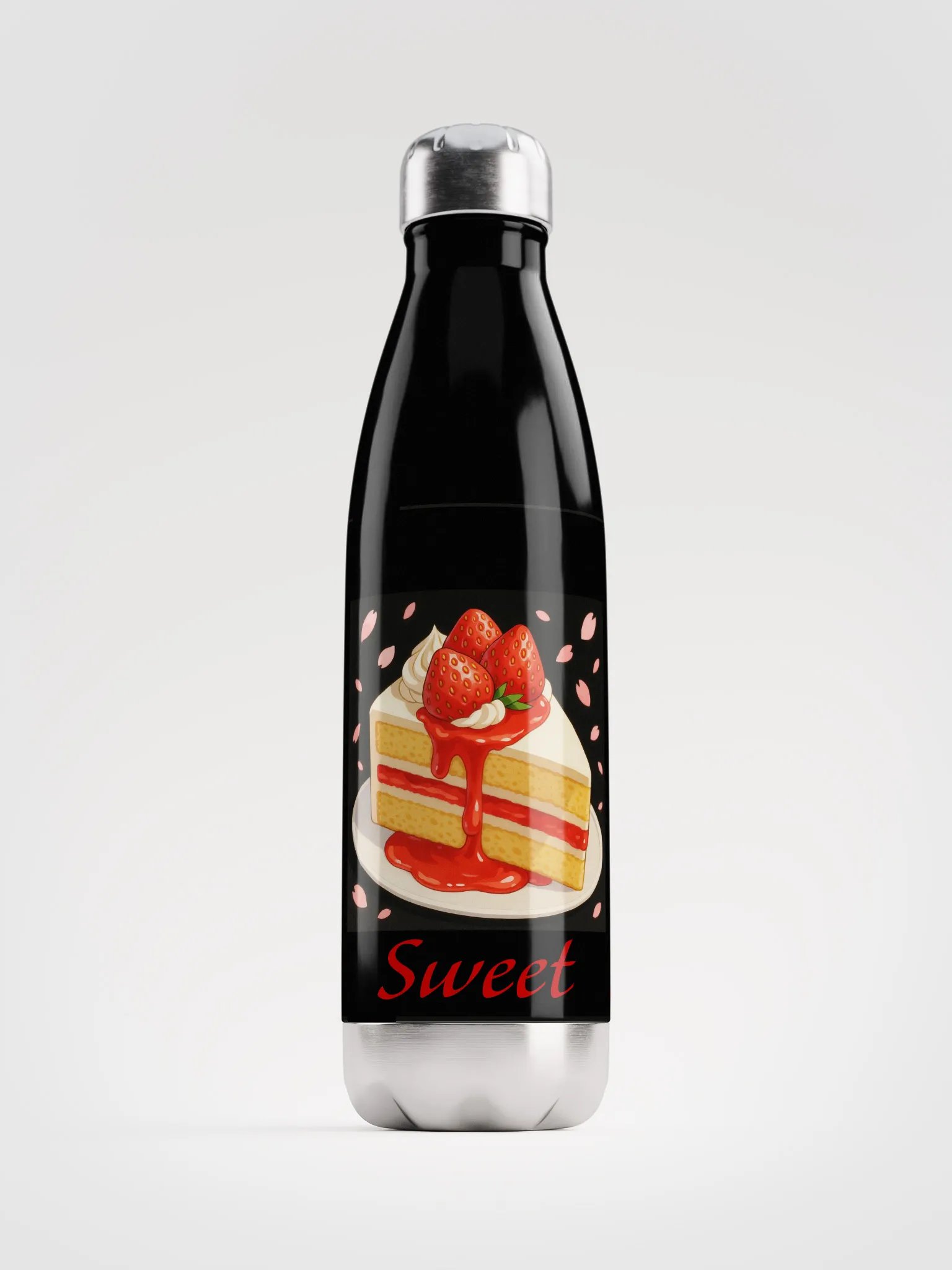 Strawberry Sweet Stainless Steel Water Bottle product image (1)