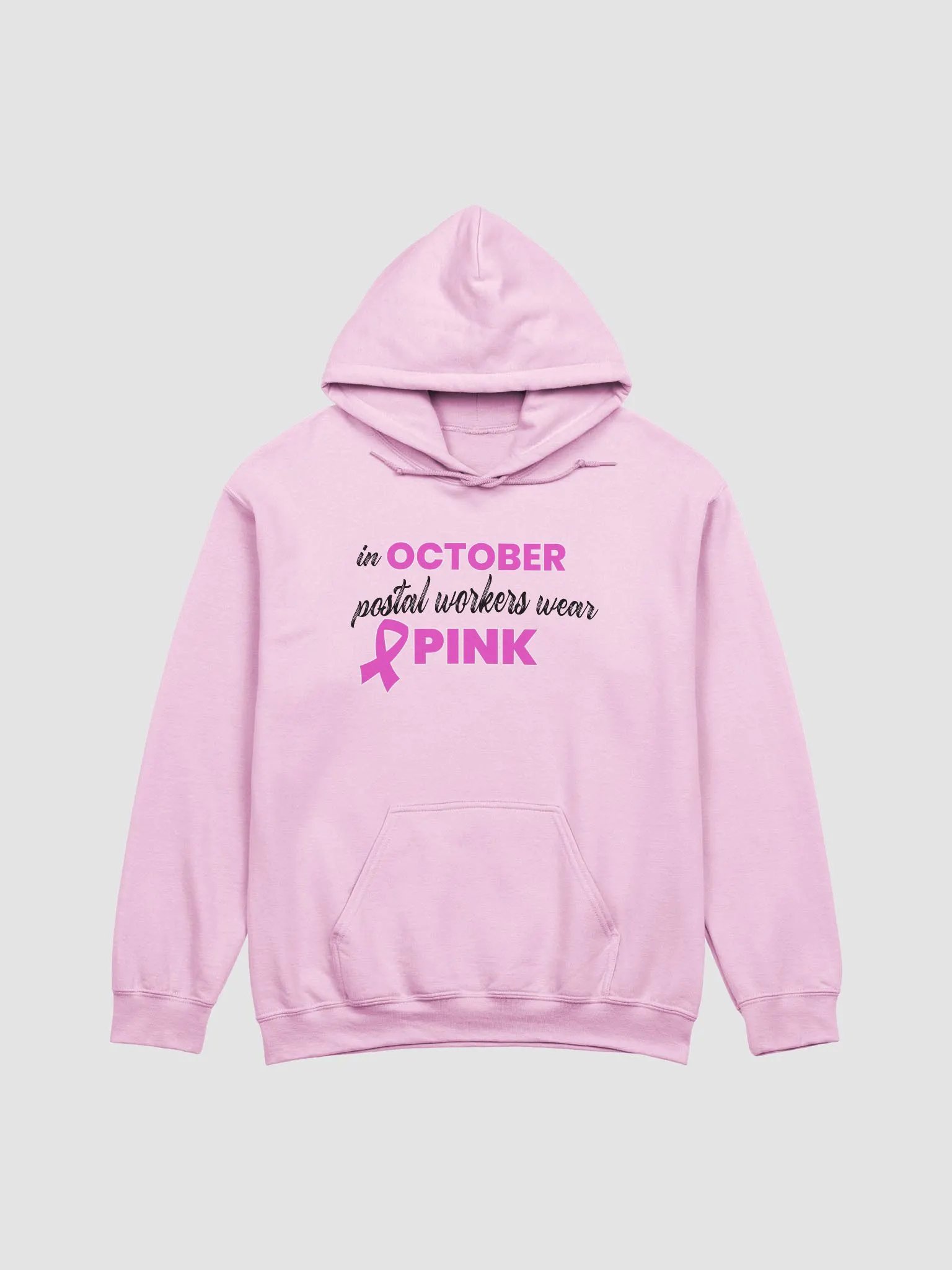 Postal workers wear pink in October HOODIE product image (1)