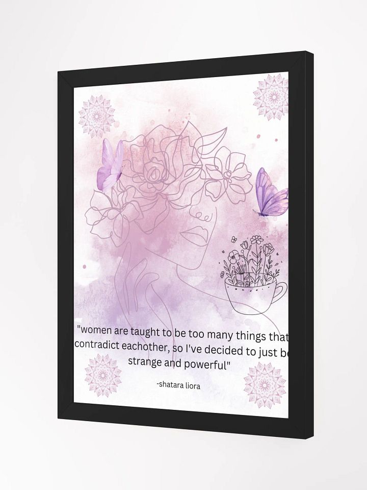 strange and powerful - framed design product image (2)