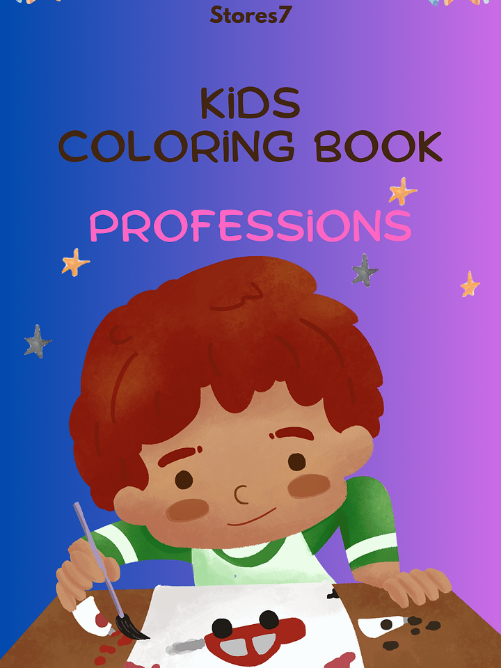 STORES7 KIDS COLORING BOOK (PROFESSIONS) product image (1)