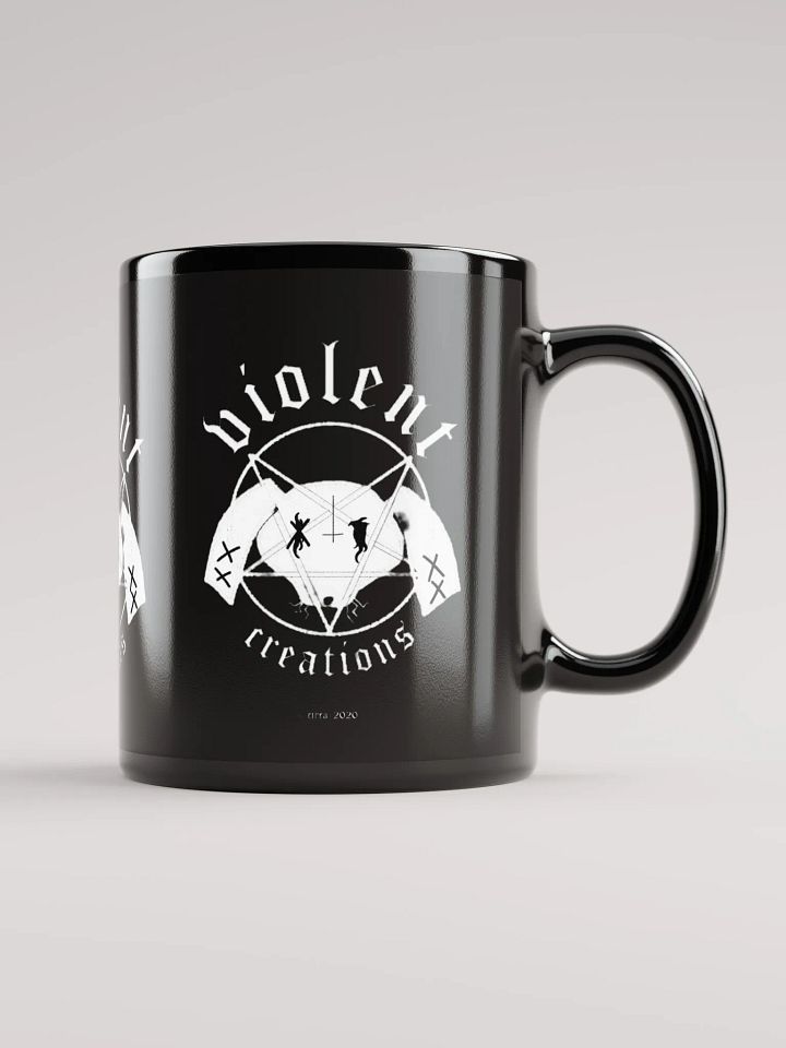 Black Metal Bunny Logo Coffee Mug product image (1)