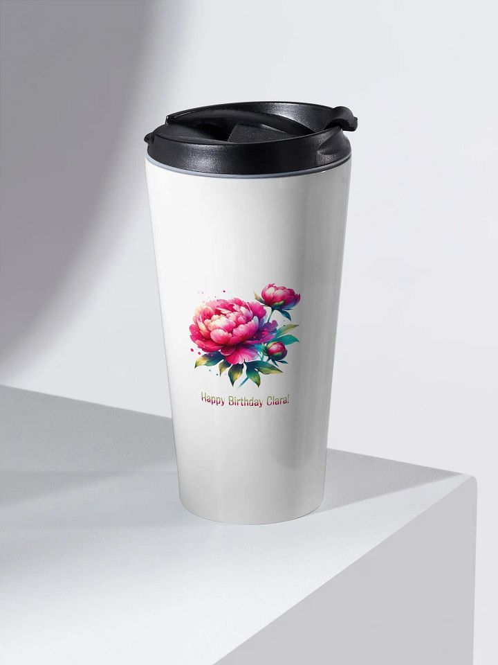 Happy Birthday Clara Travel Mug product image (2)