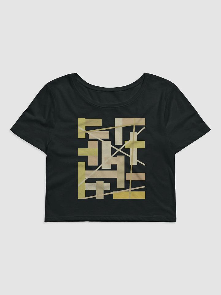 Black Background Golden Geometric Square Rectangle Line Pattern product image (1)