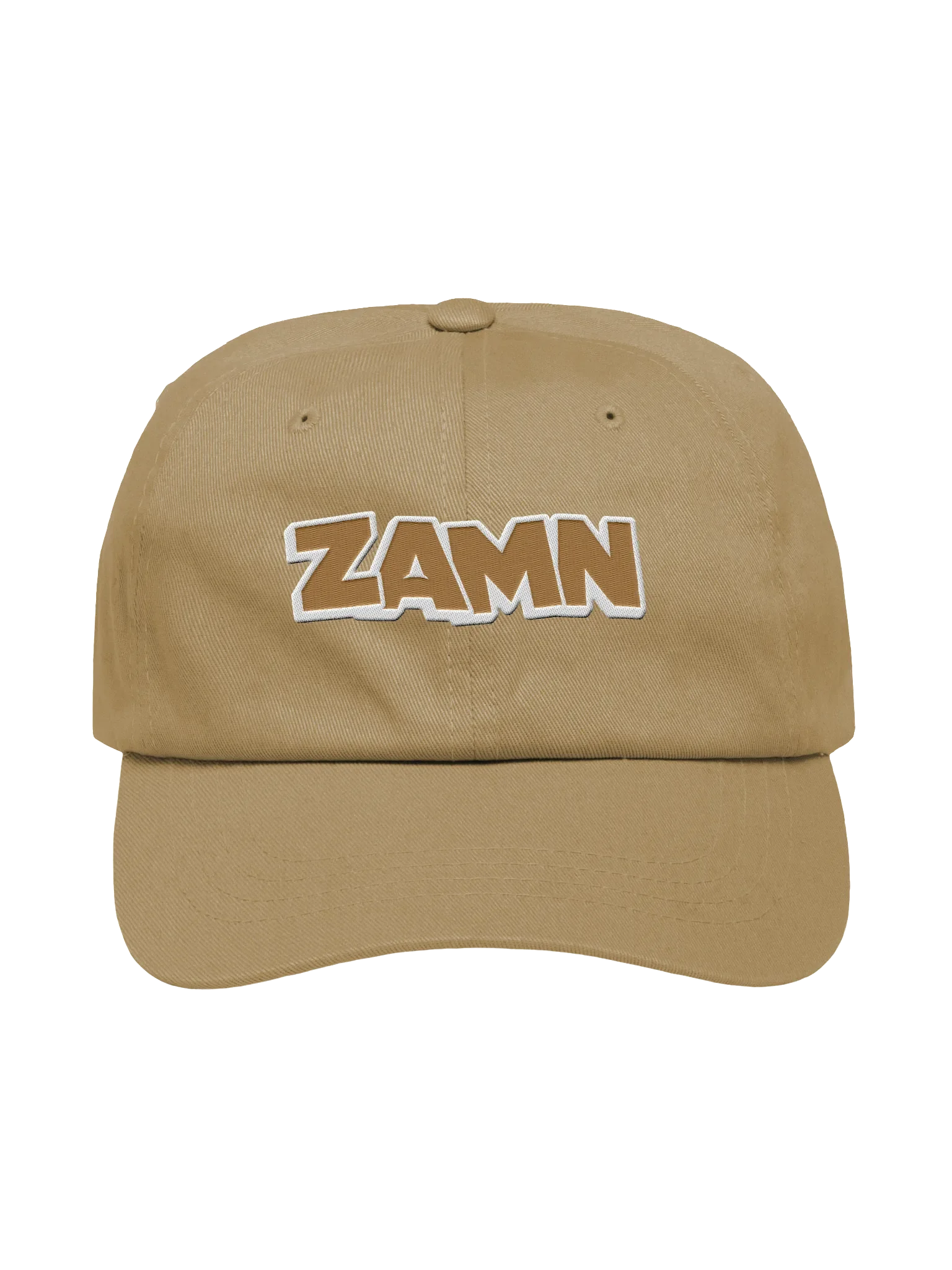 ZAMN Invisi-Logo Dad Hat: Khaki product image (6)