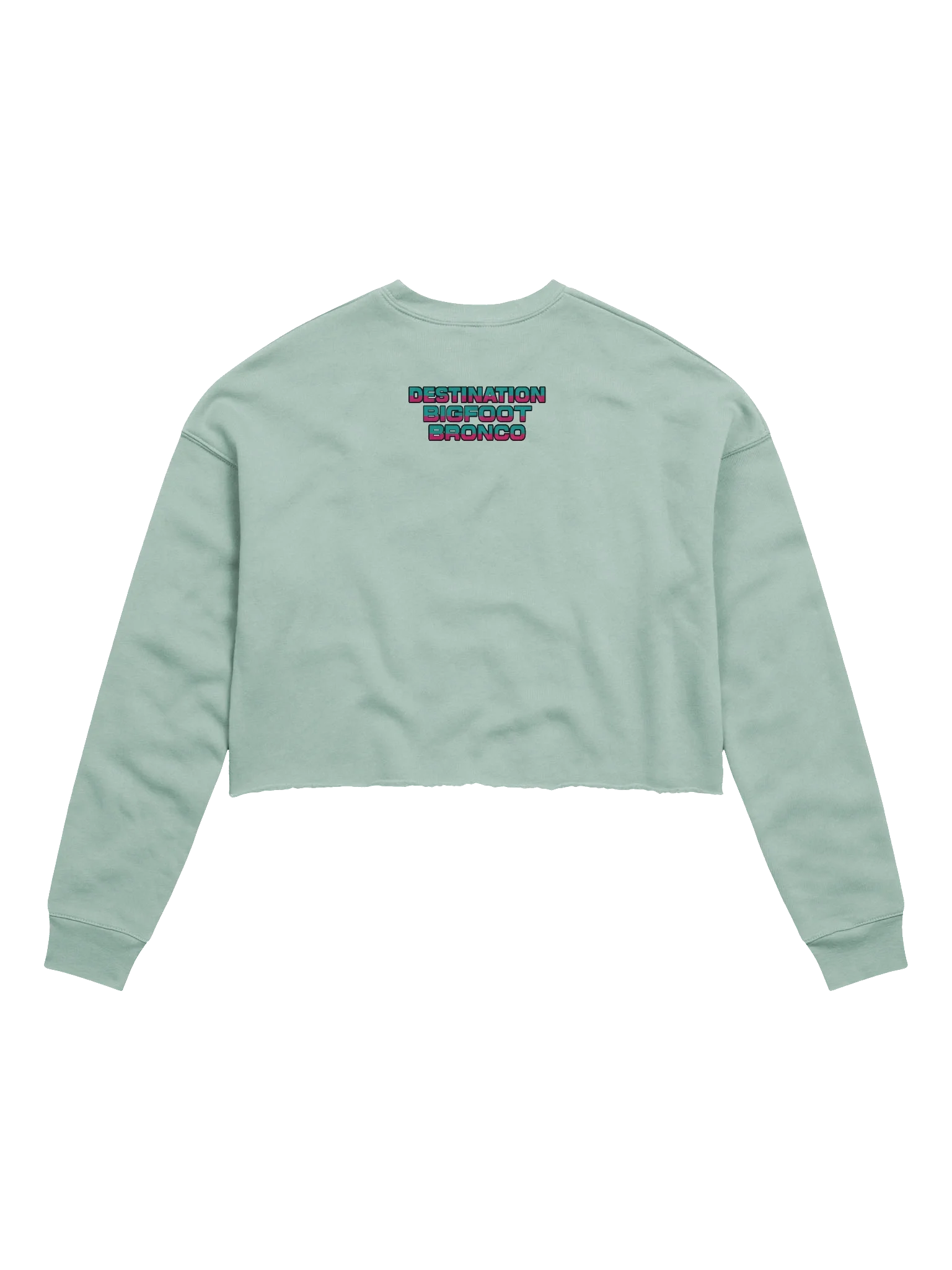 2025 Bronco Beach Bash Ocean City / Destination Bigfoot Bronco Collab | Full Frontal Bella+Canvas Women's Fleece Crop Sweatshirt (Multiple Colors Available) product image (4)