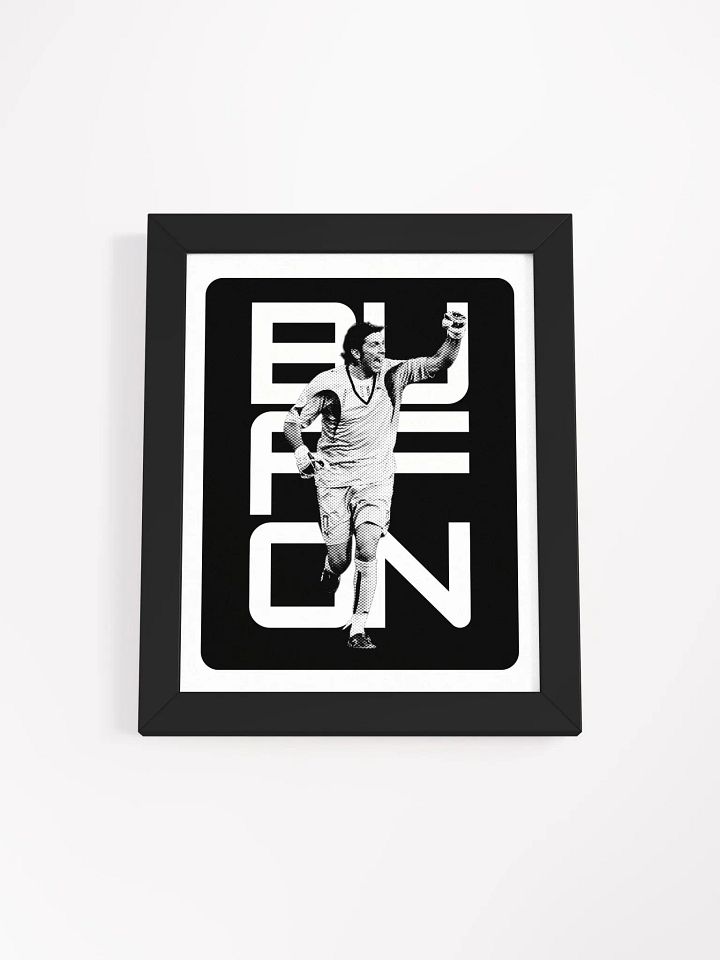 Gianluigi Buffon BW Italy Name Art Framed Print product image (1)