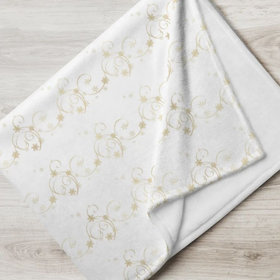 Golden Snowflakes Blanket product image (5)