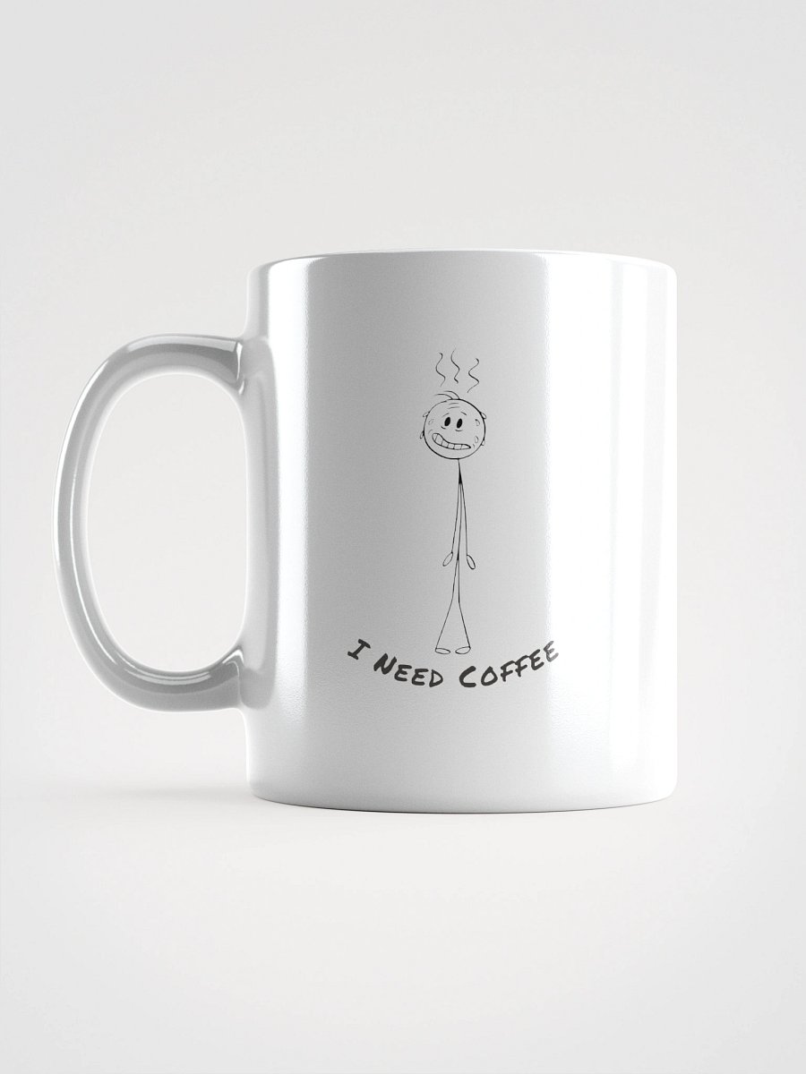 "I Need Coffee" Café Chic White Glossy Mug product image (18)