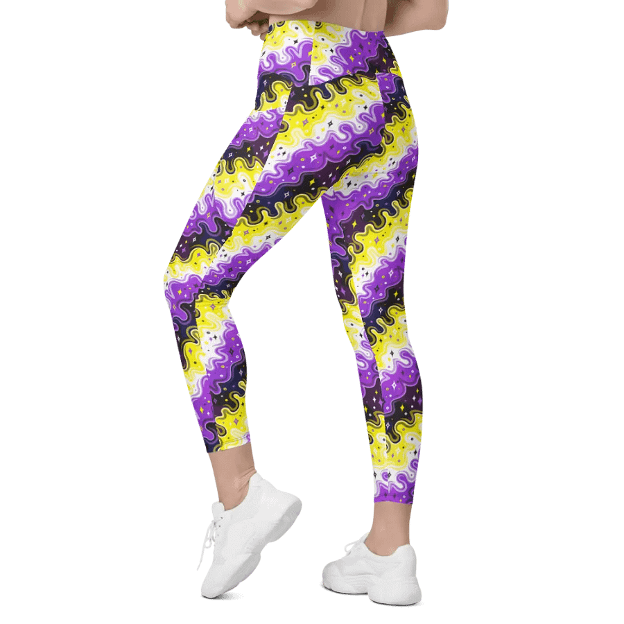 Non-Binary Pattern Pocket Leggings product image (5)