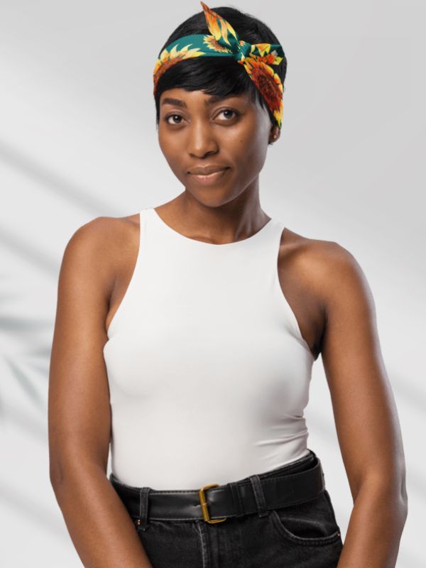 Blue Sunflower Bandana product image (1)