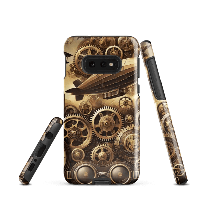 Steampunk Airship Samsung Tough Case - Retro Gearwork Design product image (2)