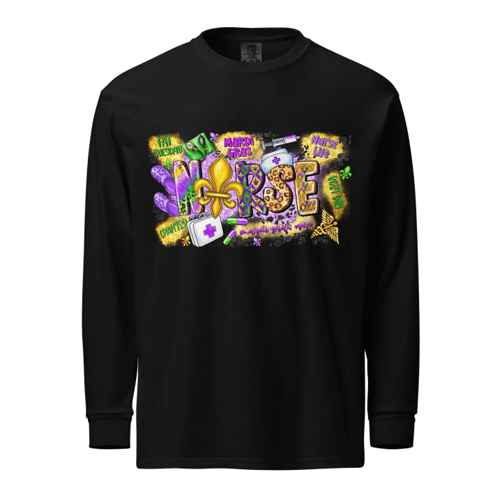 Mardi Gras Nurse Long Sleeve product image (1)