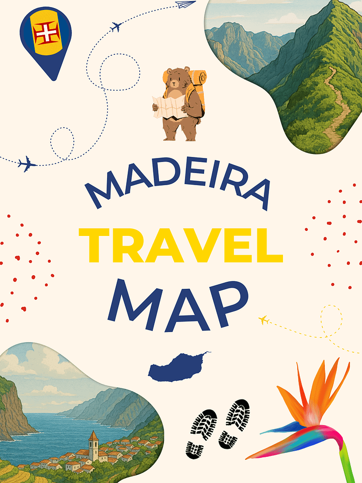 Madeira Travel Map - The Best Things To Do in Madeira product image (1)