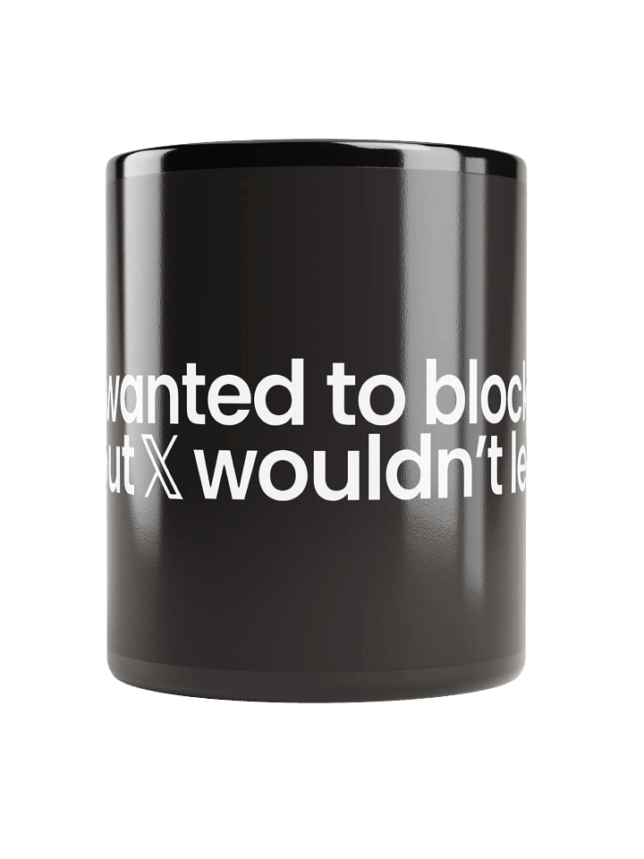 Blocked On X Mug - Black product image (1)
