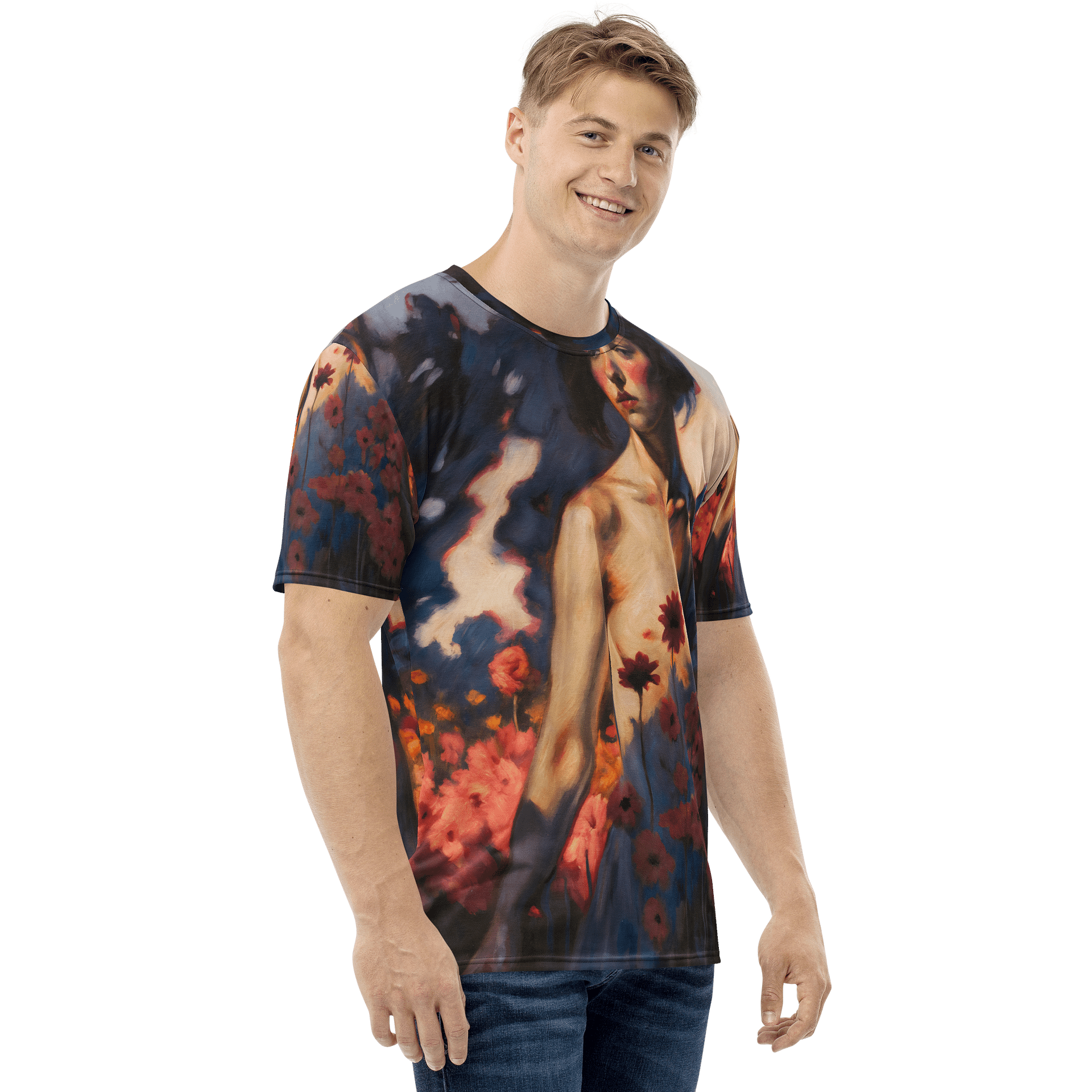 Naked woman erotic art Print All-Over Print Tee product image (4)