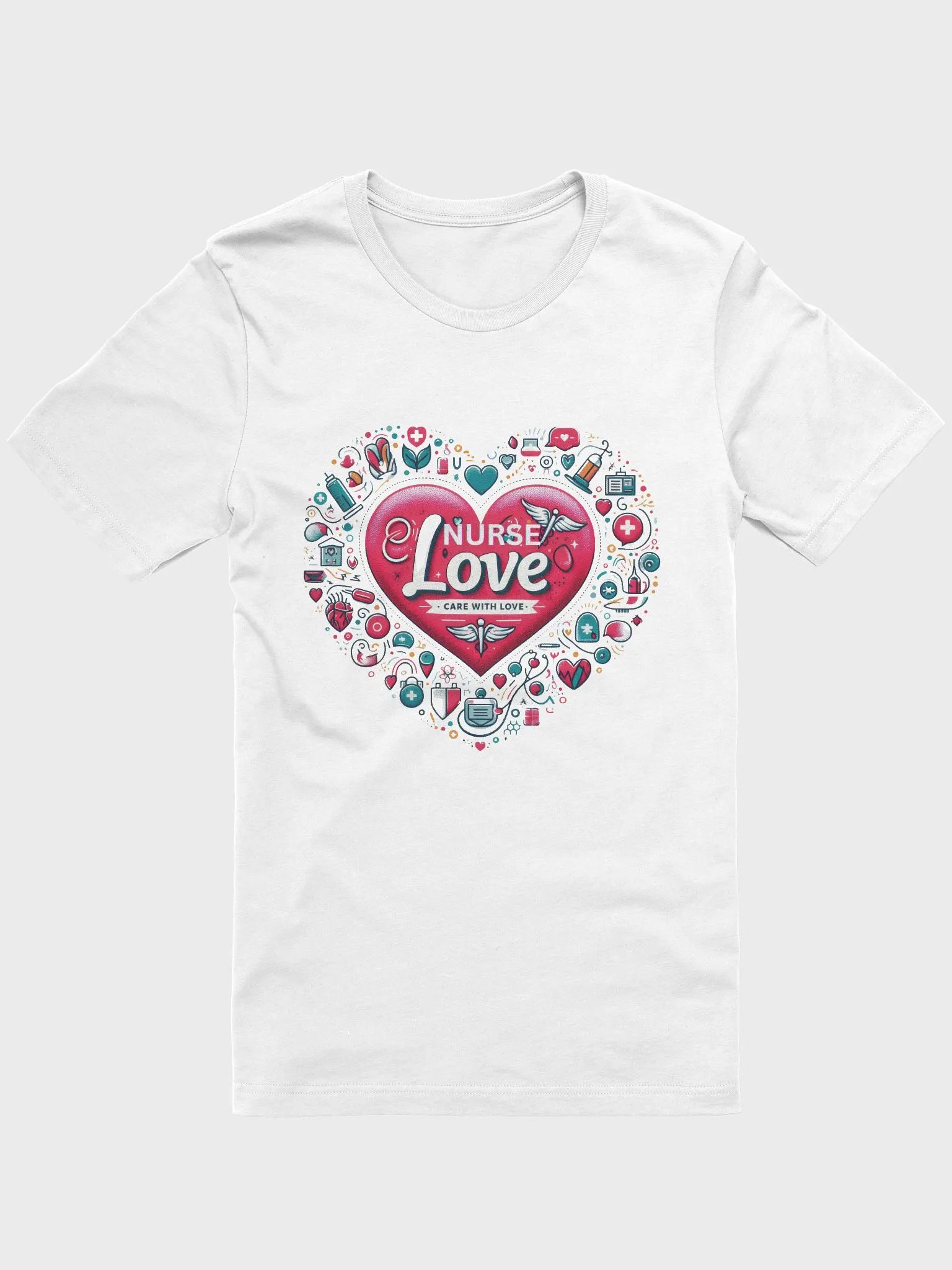 Nurse Love Heart Medical T-Shirt product image (8)