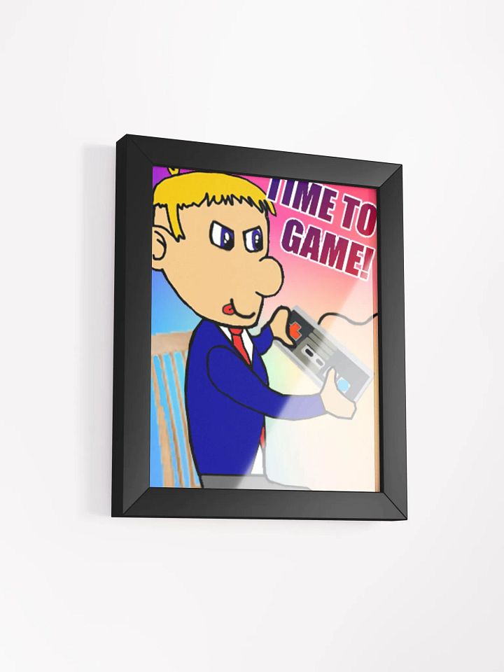 Rectangle 'Time To Game' Framed Poster product image (2)