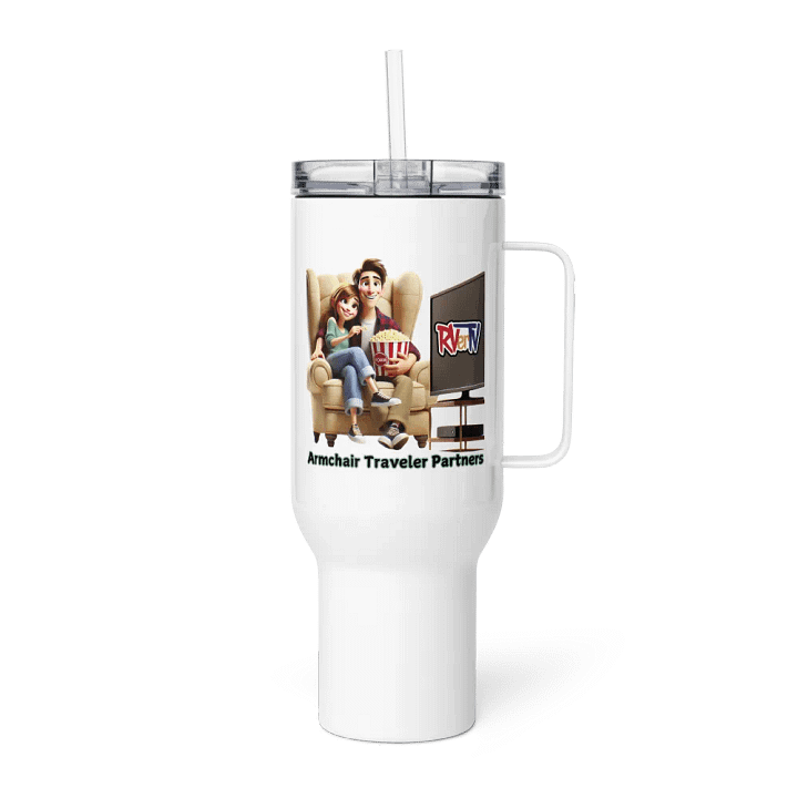 Armchair Traveler Partners - Travel Mug with Handle product image (3)