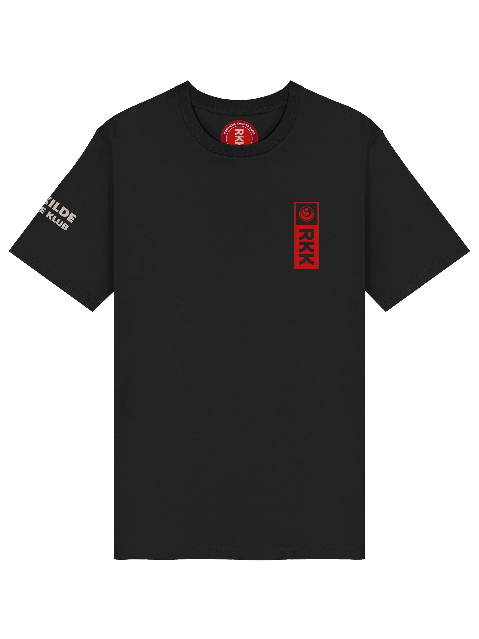 Black Organic Cotton T-Shirt, Unisex, RKK Logo product image (3)