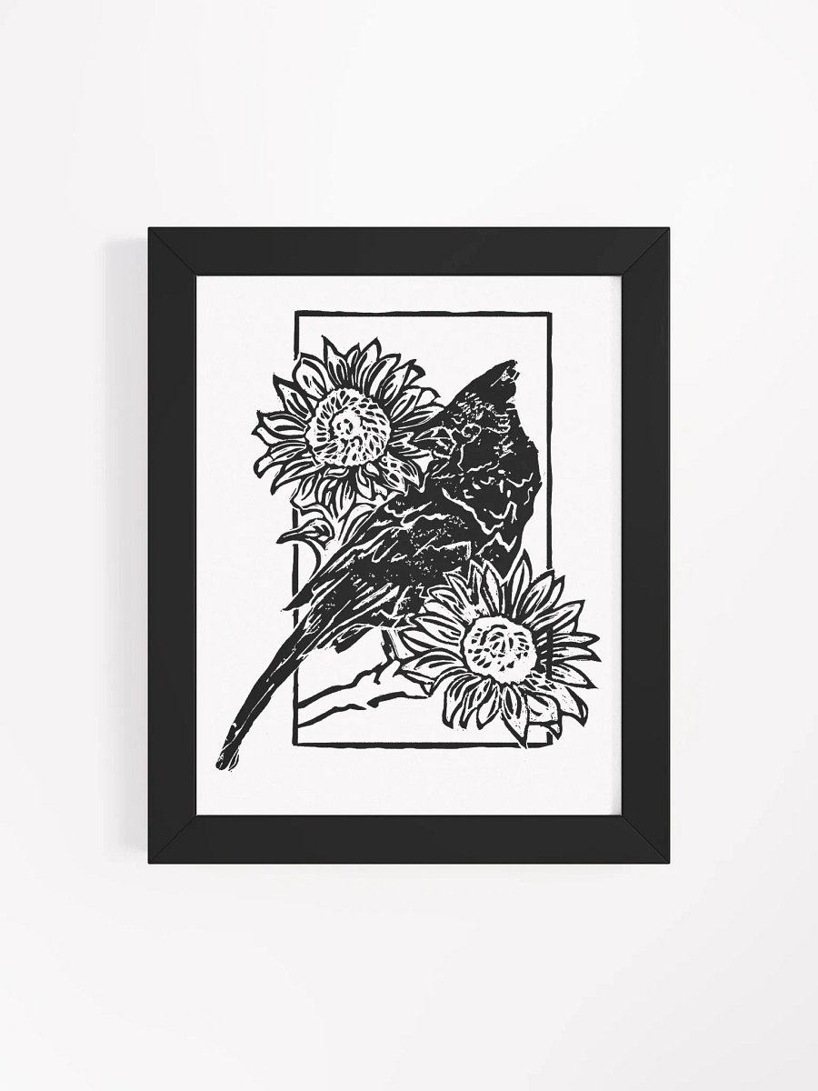 Birdie in Black Framed High-Quality Matte Poster Print product image (4)